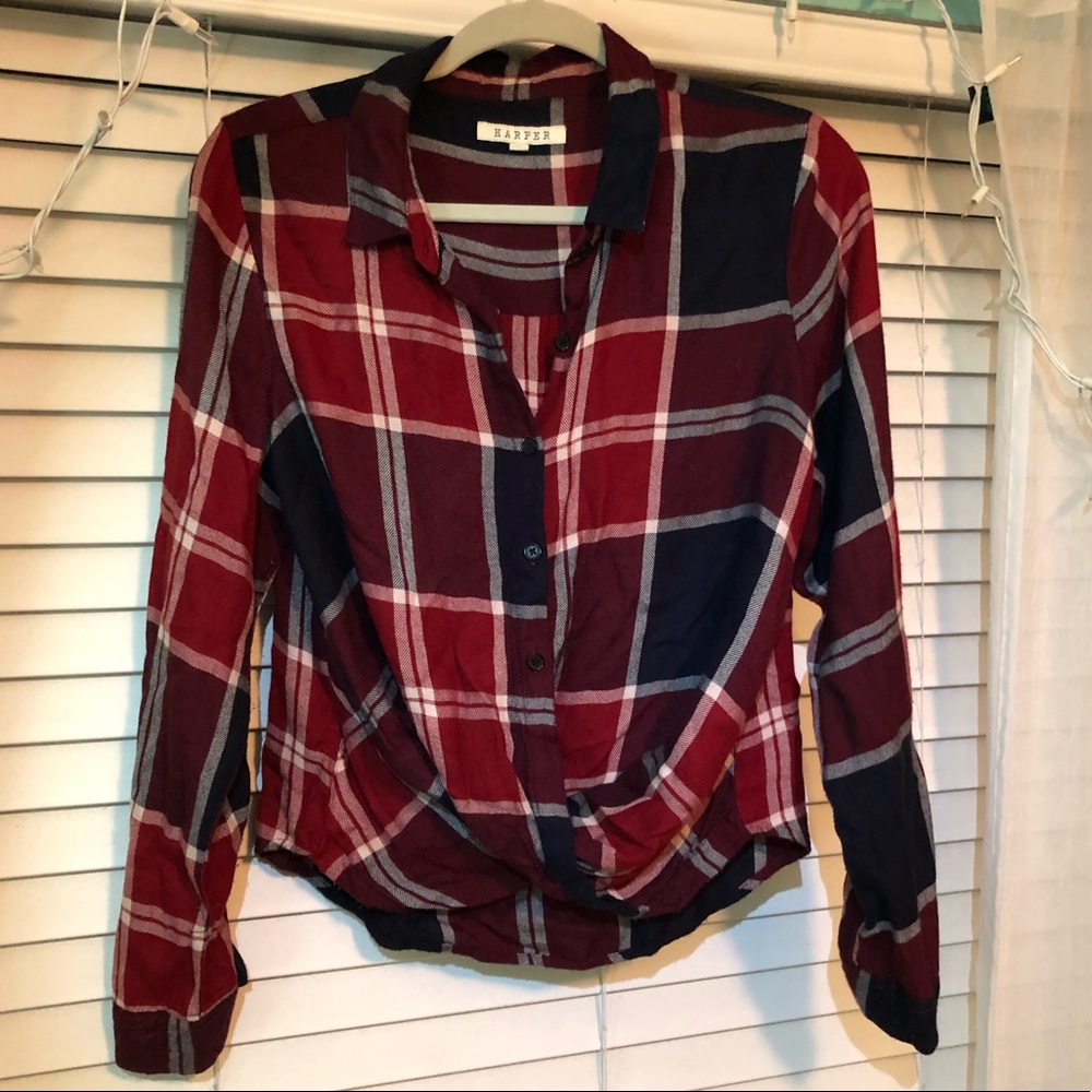 Francesca’s Twisted bottom flannel